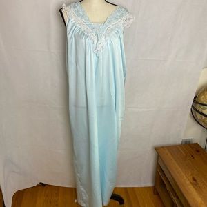 Vintage Bert Yelin Nightgown Blue Medium